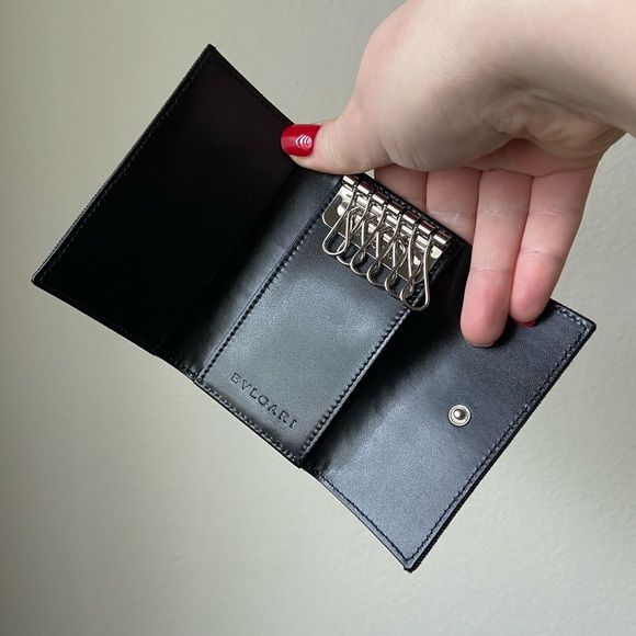 Bulgari canvas leather key wallet - Picture 2 of 11